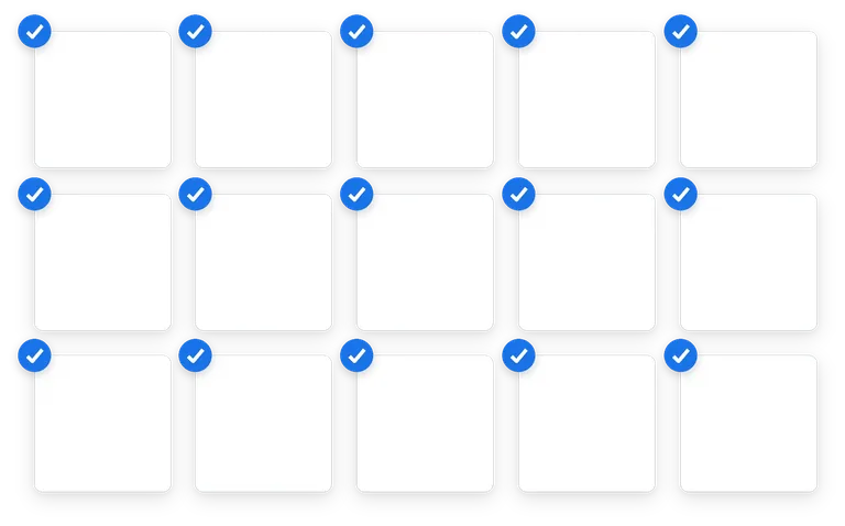 Selection of large Gmail attachments.